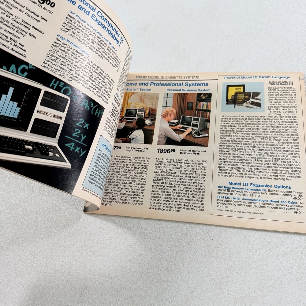 Vintage 1983 RADIO SHACK TRS-80 Microcomputer Catalog RSC-9 Computer - Picture 5 of 8